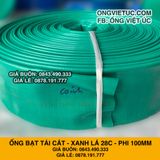  Ống bạt xanh ngọc 28C phi 100MM cuộn 50M - Ống bạt bơm cát sỏi Việt Úc 