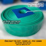  Ống bạt xanh ngọc phi 120MM cuộn 30M - Ống bạt tải nước cát sỏi Việt Úc 