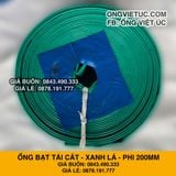  Ống bạt xanh ngọc phi 200MM cuộn 30M - Ống bạt bơm cát sỏi Việt Úc 