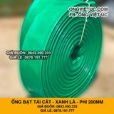  Ống bạt xanh ngọc phi 200MM cuộn 40M - Ống bạt bơm cát sỏi Việt Úc 