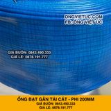  Ống bạt gân sần phi 200MM cuộn 50M - Ống bạt tải bùn cát sỏi bê tông Việt Úc 