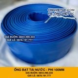  Ống bạt bơm nước Phi 100MM cuộn 100M - Ống bạt cốt dù Việt Úc 