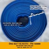  Ống bạt bơm nước Phi 100MM cuộn 15M - Ống bạt cốt dù Việt Úc 