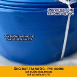  Ống bạt bơm nước Phi 100MM cuộn 30M - Ống bạt cốt dù Việt Úc 