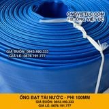  Ống bạt bơm nước Phi 100MM cuộn 20M - Ống bạt cốt dù Việt Úc 