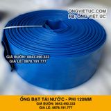  Ống bạt bơm nước Phi 120MM cuộn 100M - Ống bạt cốt dù Việt Úc 