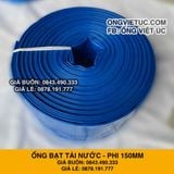  Ống bạt bơm nước Phi 150MM cuộn 50M - Ống bạt cốt dù Việt Úc 