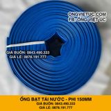  Ống bạt bơm nước Phi 150MM cuộn 100M - Ống bạt cốt dù Việt Úc 