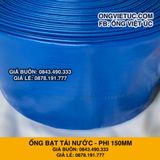  Ống bạt bơm nước Phi 150MM cuộn 30M - Ống bạt cốt dù Việt Úc 