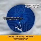  Ống bạt bơm nước Phi 40MM cuộn 50M - Ống nhựa PVC cốt dù Việt Úc 