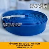  Ống bạt bơm nước Phi 50MM cuộn 50M - Ống bạt cốt dù Việt Úc 