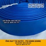  Ống bạt bơm nước Phi 60mm (65mm) cuộn 100M - Ống bạt cốt dù Việt Úc 