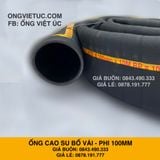  Ống cao su bố vải KT phi 100mm Nhập Khẩu - Ống Chống Phá Chống Nổ Việt Úc 