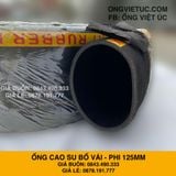  Ống cao su bố vải KT phi 125MM Nhập Khẩu - Ống Chống Phá Chống Nổ Việt Úc 