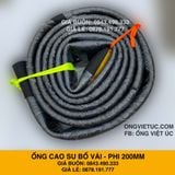  Ống cao su bố vải kt phi 200mm - Ống Việt Úc 
