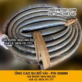  Ống cao su bố vải kt phi 300mm - Ống Việt Úc 