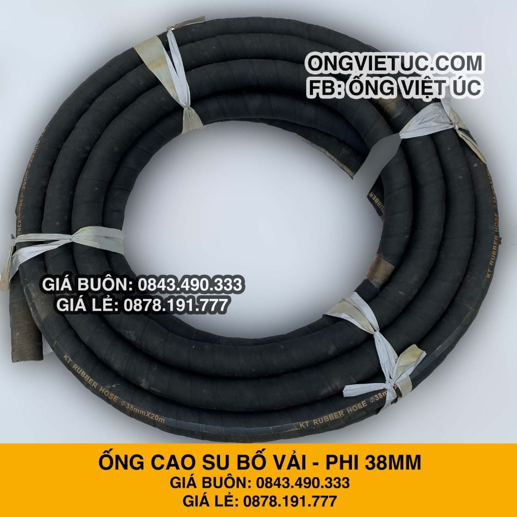  Ống Cao Su Bố Vải KT Phi 38MM Nhập Khẩu - Ống Xối Việt Úc 