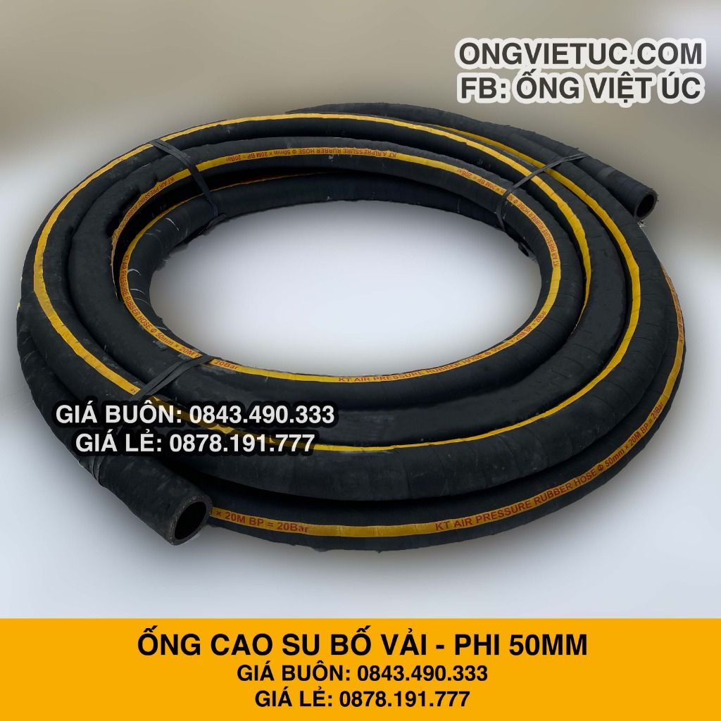  Ống Cao Su Bố Vải KT Phi 50MM Nhập Khẩu - Ống Xối Việt Úc 