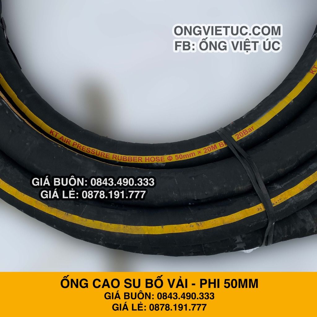  Ống Cao Su Bố Vải KT Phi 50MM Nhập Khẩu - Ống Xối Việt Úc 