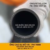  Ống cao su bố vải KT phi 76MM Nhập Khẩu - Ống Chống Phá Chống Nổ Việt Úc 