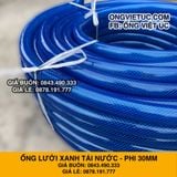  Ống nhựa lưới dẻo PVC phi 30mm - Ống lưới xanh dẫn nước Việt Úc 