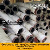  Ống Cao Su Bố Thép Phi 150MM cây 8M - Ống Rồng Hút Bùn Cát Việt Úc 