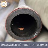  Ống Cao Su Bố Thép Phi 200MM Cây 7M - Ống Rồng Hút Bùn Cát Việt Úc 