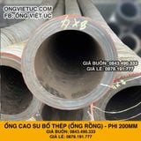  Ống Cao Su Bố Thép Phi 200MM Cây 3M - Ống Rồng Hút Bùn Cát Việt Úc 