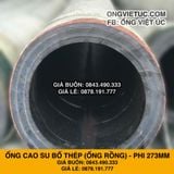  Ống Cao Su Bố Thép Phi 273MM (275MM) Cây 3M - Ống Rồng Hút Bùn Cát Việt Úc 