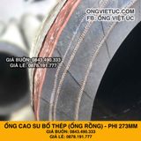  Ống Cao Su Bố Thép Phi 273MM (275MM) Cây 2M - Ống Rồng Hút Bùn Cát Việt Úc 