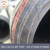  Ống Cao Su Bố Thép Phi 273MM (275MM) Cây 1M - Ống Rồng Hút Bùn Cát Việt Úc 