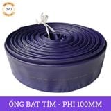  Ống bạt cốt dù tím phi 100MM cuộn 50M - Ống nhựa PVC tải cát sỏi Việt Úc 