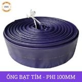  Ống bạt cốt dù tím phi 100MM cuộn 20M - Ống nhựa PVC tải cát sỏi Việt Úc 