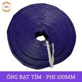  Ống bạt cốt dù tím phi 100MM cuộn 50M - Ống nhựa PVC tải cát sỏi Việt Úc 