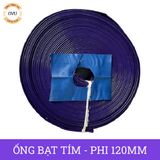  Ống bạt cốt dù tím phi 120MM cuộn 20M - Ống nhựa PVC tải cát sỏi Việt Úc 