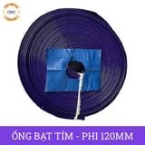  Ống bạt cốt dù tím phi 120MM cuộn 30M - Ống nhựa PVC tải cát sỏi Việt Úc 