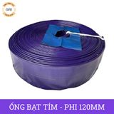  Ống bạt cốt dù tím phi 120MM cuộn 20M - Ống nhựa PVC tải cát sỏi Việt Úc 