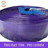  Ống bạt cốt dù tím phi 120MM cuộn 30M - Ống nhựa PVC tải cát sỏi Việt Úc 