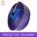  Ống bạt cốt dù tím phi 120MM cuộn 30M - Ống nhựa PVC tải cát sỏi Việt Úc 