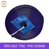  Ống bạt cốt dù tím phi 120MM cuộn 30M - Ống nhựa PVC tải cát sỏi Việt Úc 