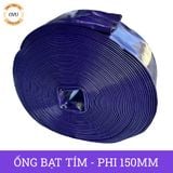  Ống bạt cốt dù tím phi 150MM cuộn 50M - Ống nhựa PVC tải cát sỏi Việt Úc 