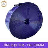  Ống bạt cốt dù tím phi 150MM cuộn 50M - Ống nhựa PVC tải cát sỏi Việt Úc 