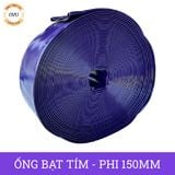  Ống bạt cốt dù tím phi 150MM cuộn 50M - Ống nhựa PVC tải cát sỏi Việt Úc 