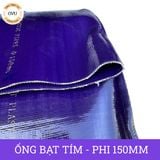  Ống bạt cốt dù tím phi 150MM cuộn 50M - Ống nhựa PVC tải cát sỏi Việt Úc 