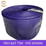  Ống bạt cốt dù tím phi 200MM cuộn 40M - Ống nhựa PVC tải cát sỏi Việt Úc 