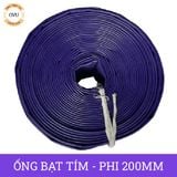  Ống bạt cốt dù tím phi 200MM cuộn 40M - Ống nhựa PVC tải cát sỏi Việt Úc 