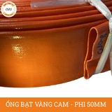  Ống bạt vàng cam phi 50mm - Cuộn 20m - Ống bạt mềm cốt dù Việt Úc 