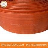  Ống bạt vàng cam phi 76mm (80mm) cuộn 50M - Ống bạt mềm cốt dù Việt Úc 