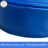  Ống bạt bơm nước Phi 60mm (65mm) cuộn 20M - Ống bạt cốt dù Việt Úc 