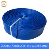  Ống bạt bơm nước Phi 60mm (65mm) cuộn 15M - Ống bạt cốt dù Việt Úc 